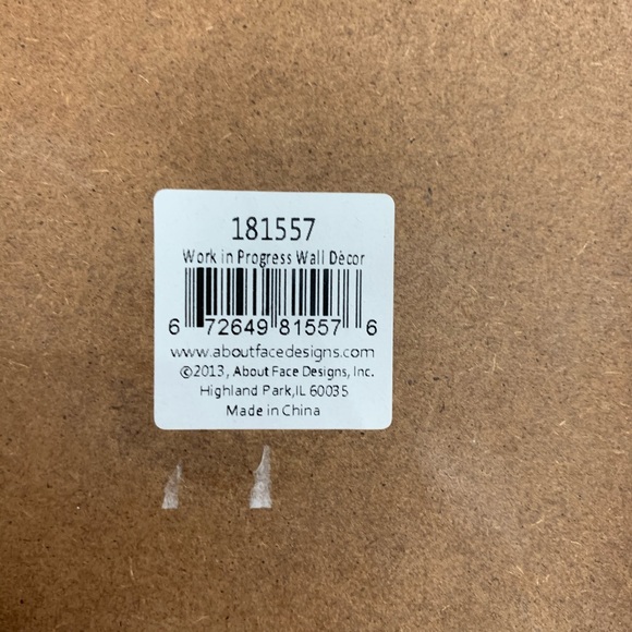 “Work in Progress” Room Decor - Picture 3 of 4